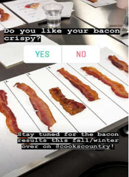 America's Test Kitchen Instagram survey